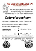 GV Liedertafel: Ostereiergecksen