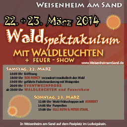Waldspektakulum mit Waldleuchten