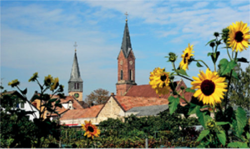 zwei Kirchen Weisenheim am Sand